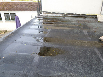 Water on Flat Roof Chesterfield VA Roofing